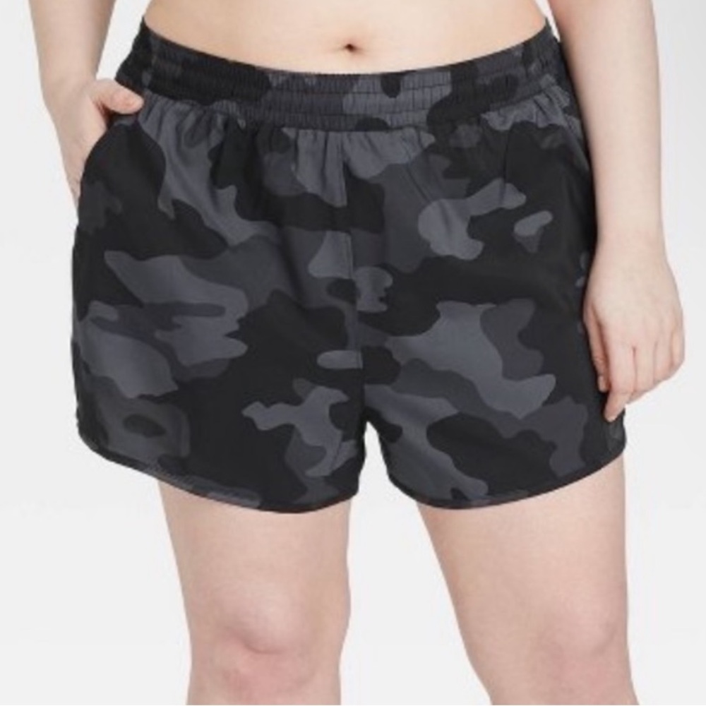 All in Motion Women's Black and Grey Shorts